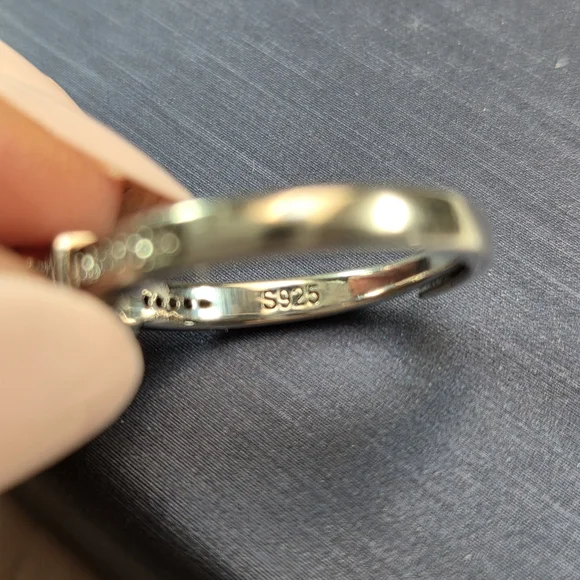 Sterling Silver Moissanite Ring